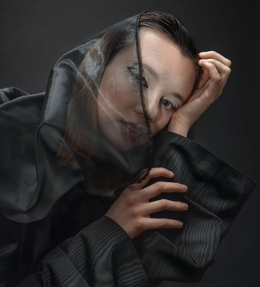 Abito in maglia catarifrangente filato