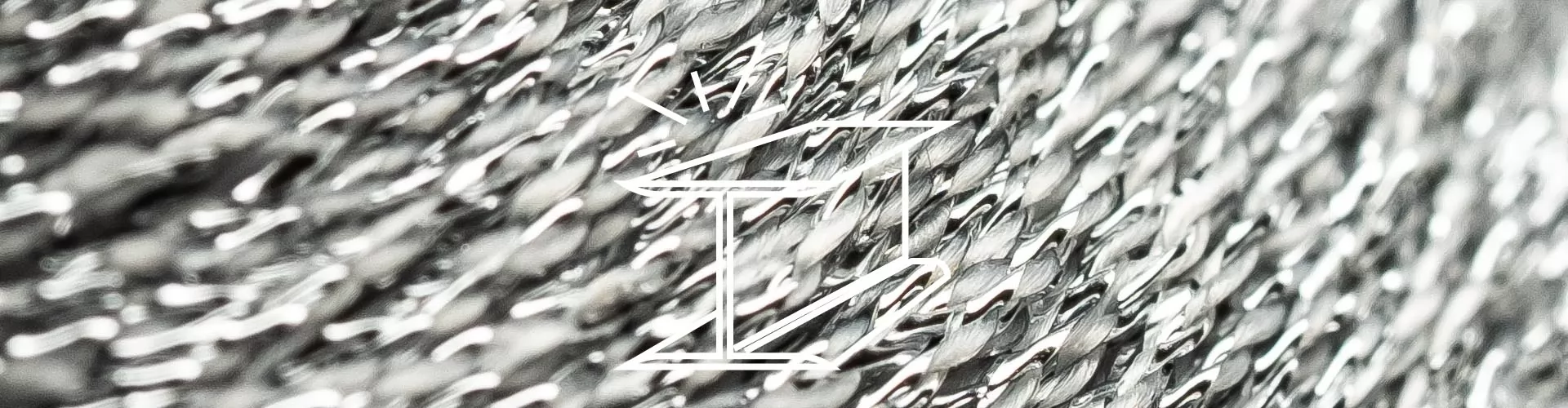 filato effetto metallico